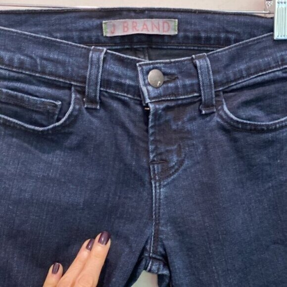 J Brand Jeans BRU 7 Low waisted dark blue Jeans Size 24 - Picture 5 of 14
